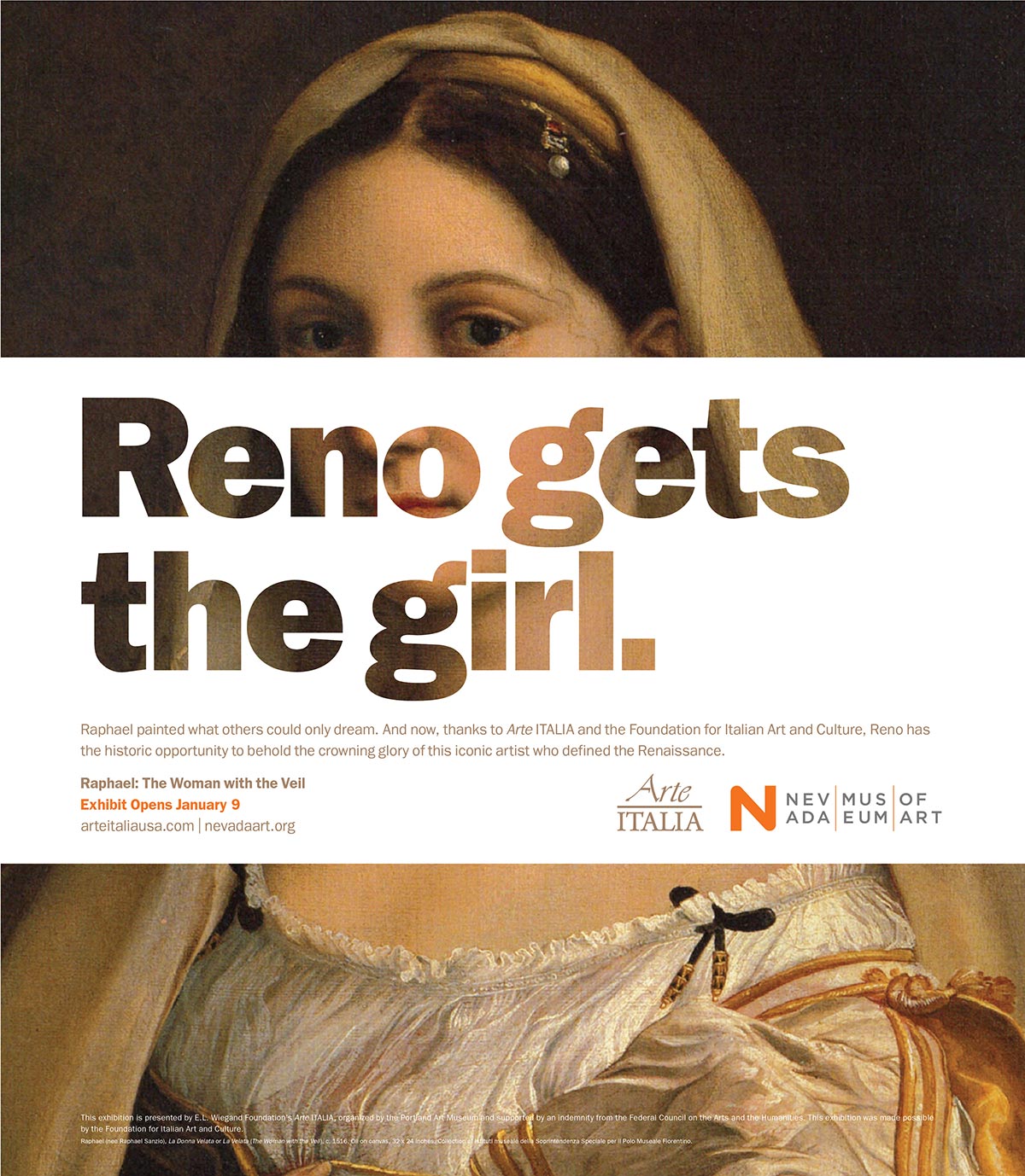 Print ad #3 for Raphael's La Velata